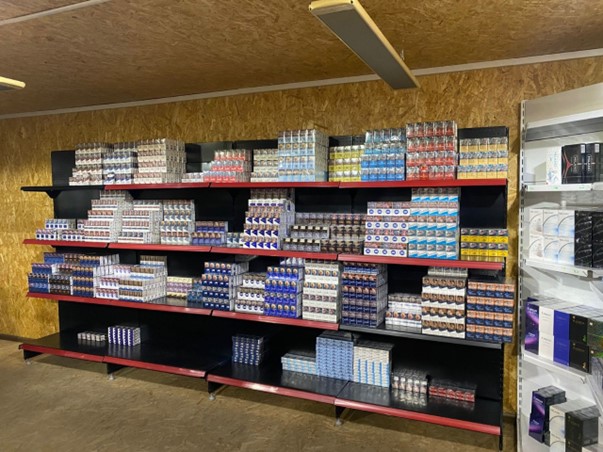 A man with 200,000 illicit cigarettes was detained in Novosibirsk
